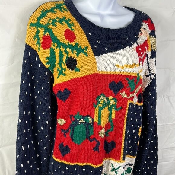 Vintage Studio ladies Christmas pullover sweater size Medium - Picture 2 of 7